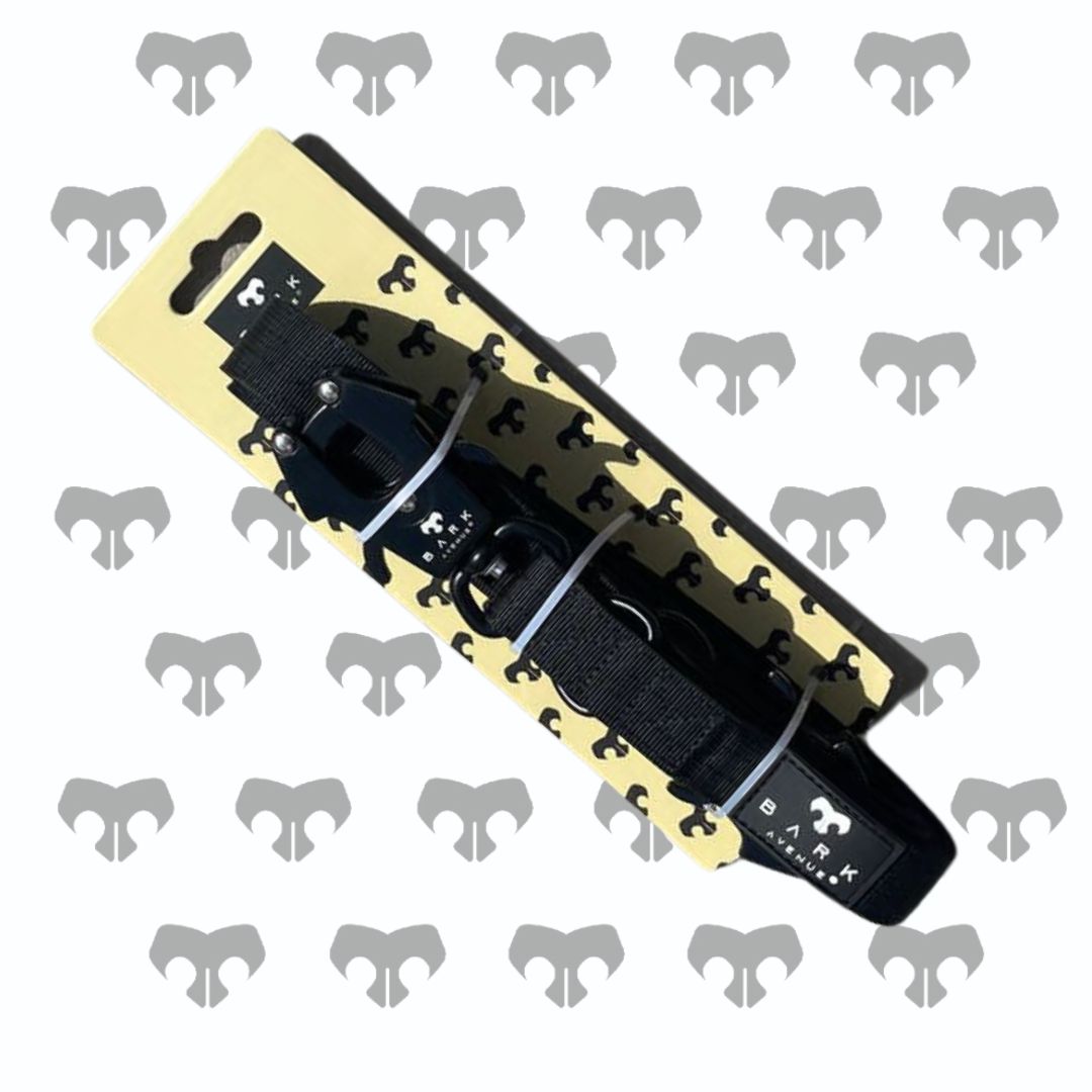 BARK AVENUE Heavy Duty 2.5m Black Anti-Tangle Double Frog Clip Lead