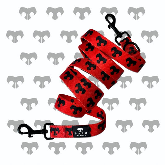 BARK AVENUE ‘Ember’ Long Double Clip Lead