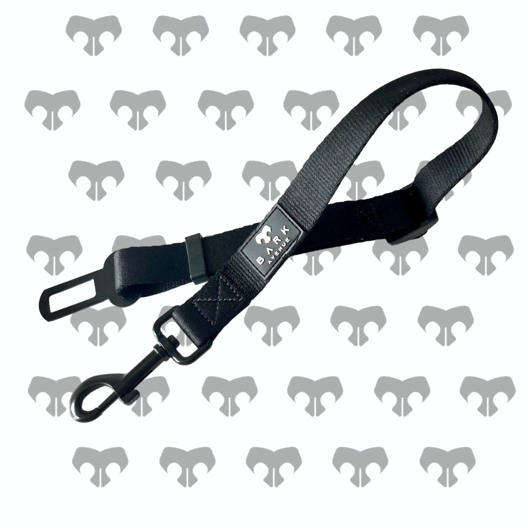 BARK AVENUE Black Seatbelt Buckle Attachment