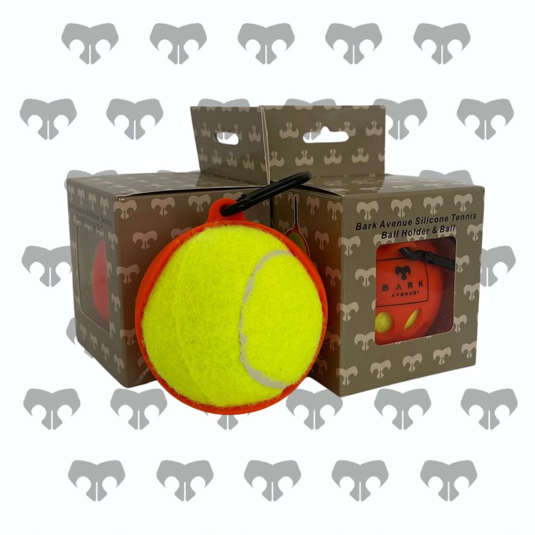 BARK AVENUE Tennis Ball Holder & Tennis Ball